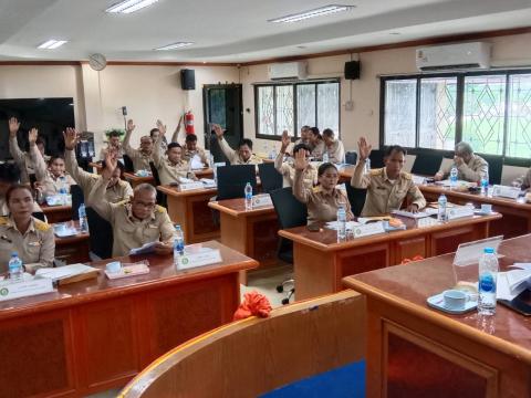 การประชุมสภาองค์การบริหารส่วนตำบลร่อนทอง สมัยวิสามัญ สมัยที่ 2 ครั้งที่ 1 ประจำปี พ.ศ. 2568