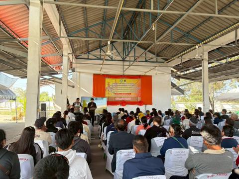 โครงการฝึกอบรมคณะกรรมการประจำหน่วยเลือกตั้ง เจ้าหน้าที่รักษาความปลอดภัยที่เลือกตั้ง และเจ้าหน้าที่ที่เกี่ยวข้องกับการเลือกตั้งสมาชิกสภาองค์การบริหารส่วนตำบลและนายกองค์การบริหารส่วนตำบลร่อนทอง